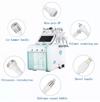 Hydrogen Oxygen FacialBeauty Machine 6 in 1 H2O2 Multifunctional Small Bubble Facial Hydrating Beauty Instrument .