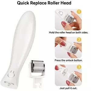 3 IN 1 LED Microneedle Roller Kit  LED 0.5 mm  Dr. pen Derma Roller Derma Rolling System