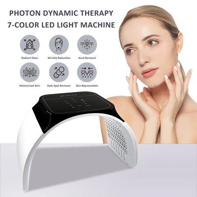 LED Light Therapy for Face - 7 Colors Photon PDT Near Infrared Light Therapy Professional LED Face Mask