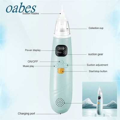 Baby Nasal Aspirator Vacuum Newborn Nose Cleaner Sucker Silicone Electric Nasal Aspirator