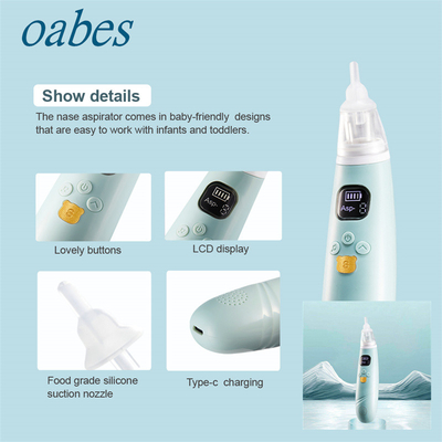 Baby Nasal Aspirator Vacuum Newborn Nose Cleaner Sucker Silicone Electric Nasal Aspirator