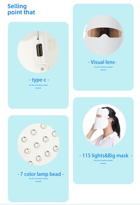Skin Care 7 Colors LED Photon Therapy Machine Led Pdt Lighting Color Therapy Machine