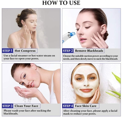Blackhead Remover Vacuum, Pore Suction Facial Skin Vacuum Tool Blackhead Valentines Day Gifts for Her Women Him M