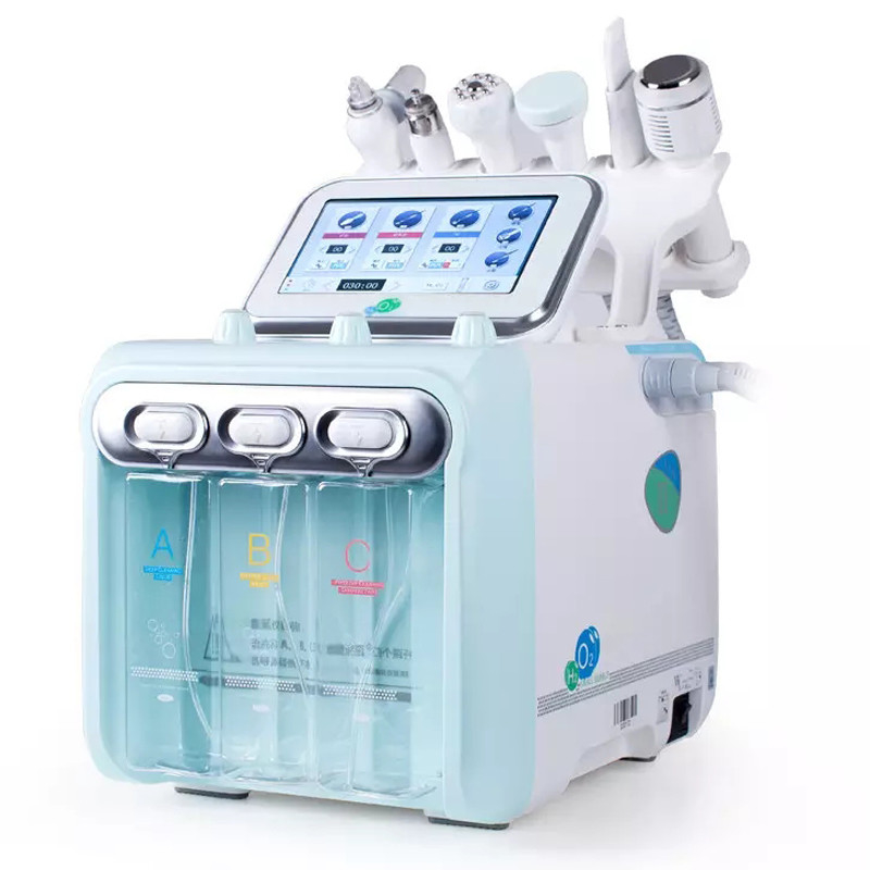 Hydrogen Oxygen FacialBeauty Machine 6 in 1 H2O2 Multifunctional Small Bubble Facial Hydrating Beauty Instrument .